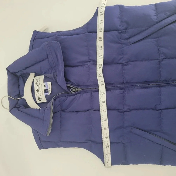 Columbia womens blue puffer feather & down vest size small - Picture 6 of 8